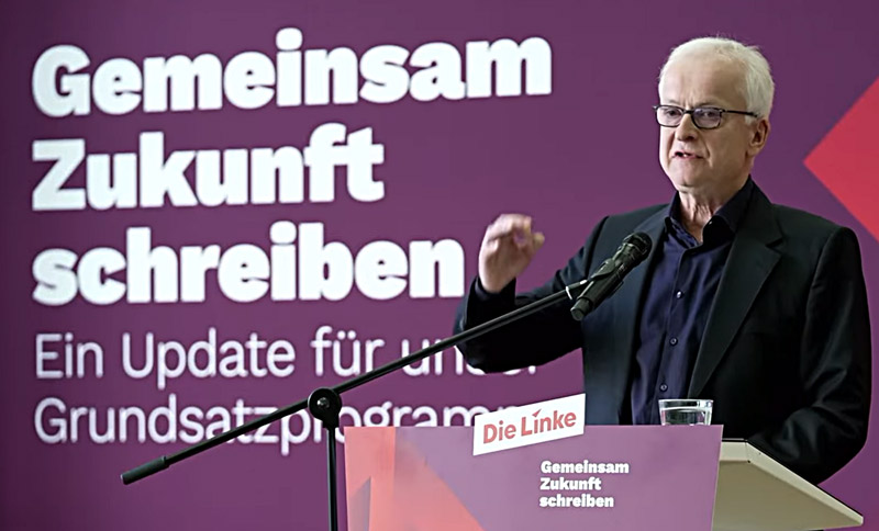 Ich auf der Mitgliederversammlung der Partei Die Linke am 10. Januar 2026